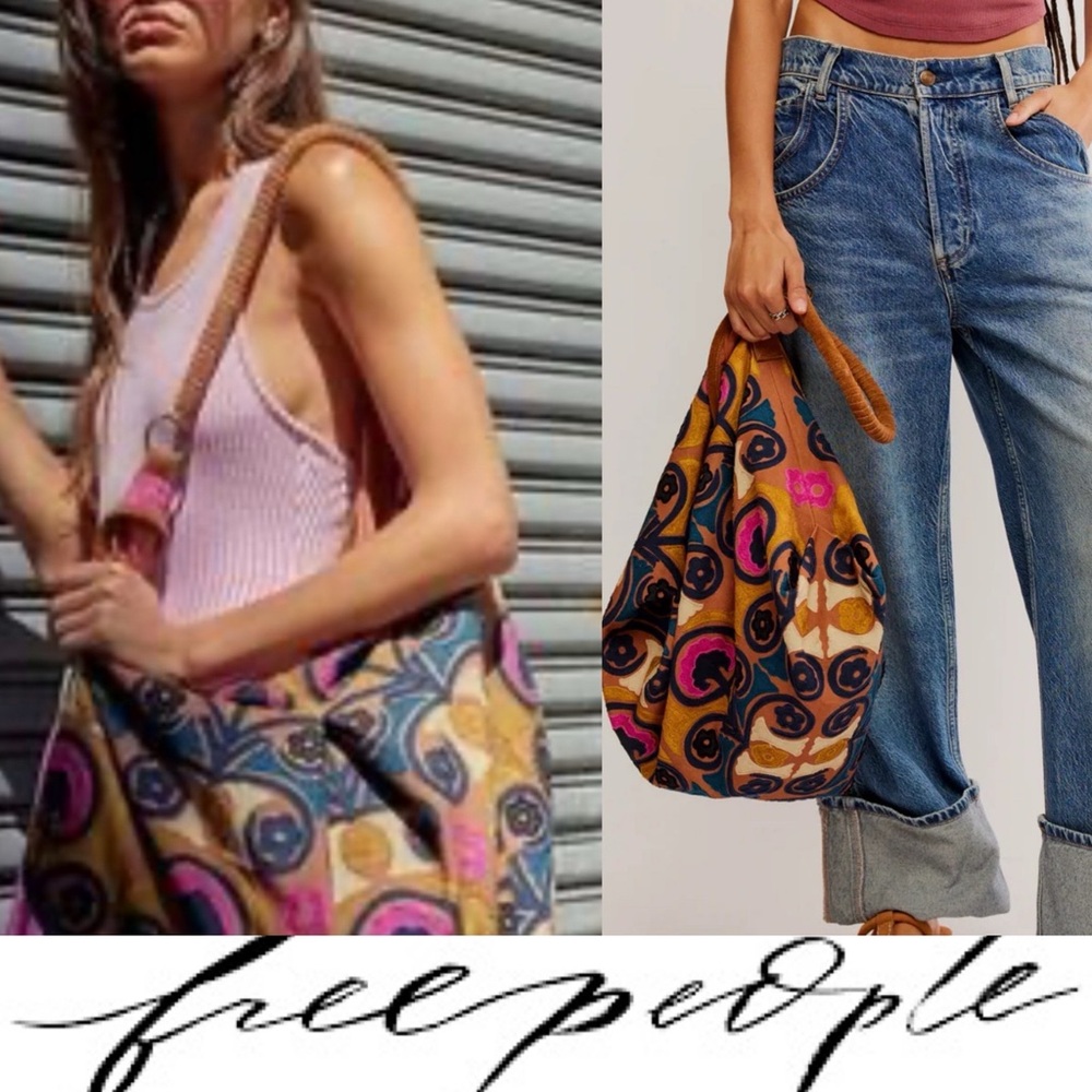 Gorgeous, Free People Hypnotized Slouchy Tote❤️ NWOT - Picture 4 of 12